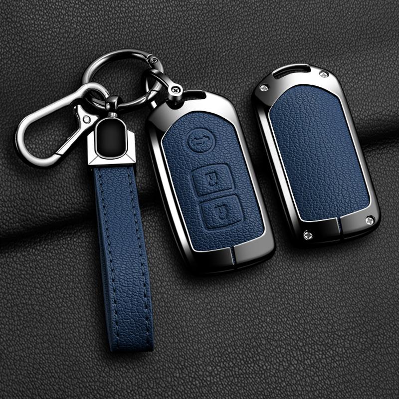 Car Key Case Cover Shell For Toyota Land Cruiser Prado 150 Sienta Porte Raum Alphard Isis Noah Zinc Alloy Leather Protec Keychai