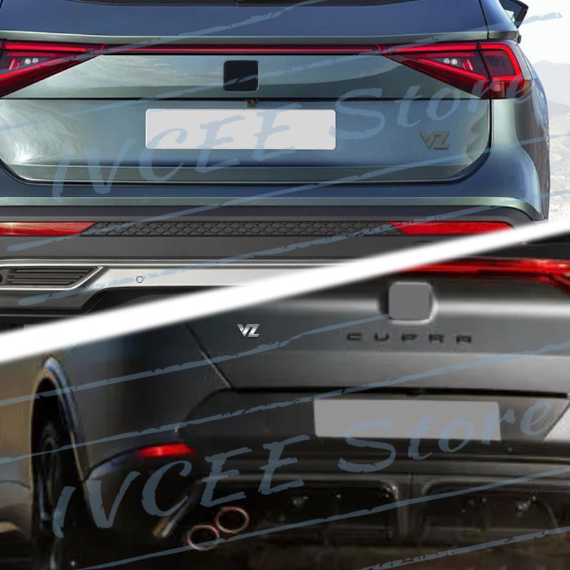 zjcr6 Car Accessories Metal VZ VZ5 Emblem Rear Trunk Body Badge Sticker For Seat Arona Altea Leon Ibiza Ateca Cupra Alhambra E-Racer