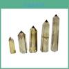 Unique Natural Smokey Citrine Quartz Obelisk Crystal Wand Promoting Spiritual Growth And Wellness