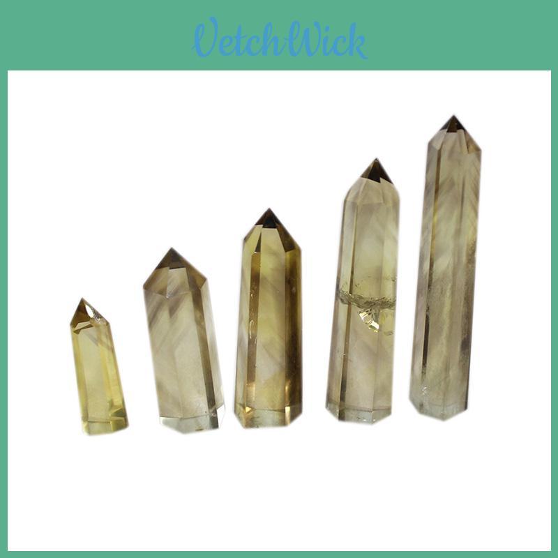Unique Natural Smokey Citrine Quartz Obelisk Crystal Wand Promoting Spiritual Growth And Wellness