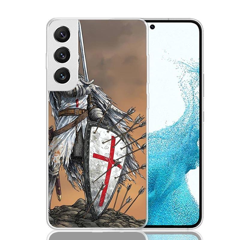 Knights Templar Crusades Phone Case For Samsung Galaxy S26 Ultra S23 S24 S25 Edge S20 FE S21 S22 Plus Soft Print Shell Cover Fun