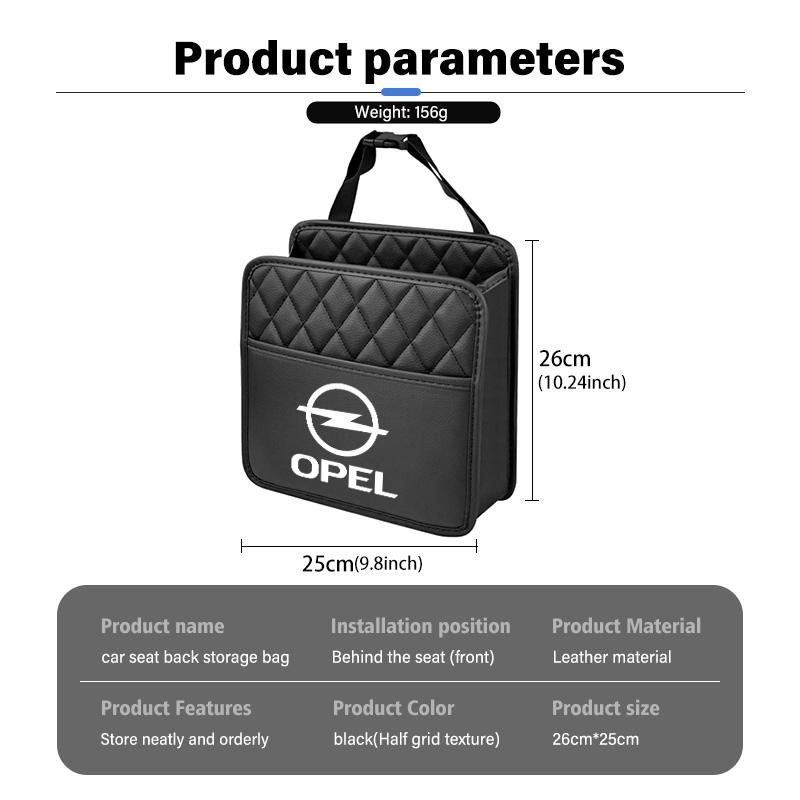 Scatola Organizzatore Tasca Multifunzione per Schienale Sedile Auto per Opel Insignia Astra G J F K Vectra C H Corsa C B D Omega