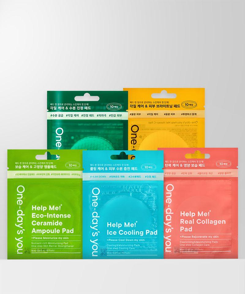 Help Me Toner Pad Portable Pouch 10 Sheets 10 Ceramide Pads