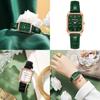 2022 Green Quartz Ladies Watch With Beautiful Square Dial For Live Broadcasting