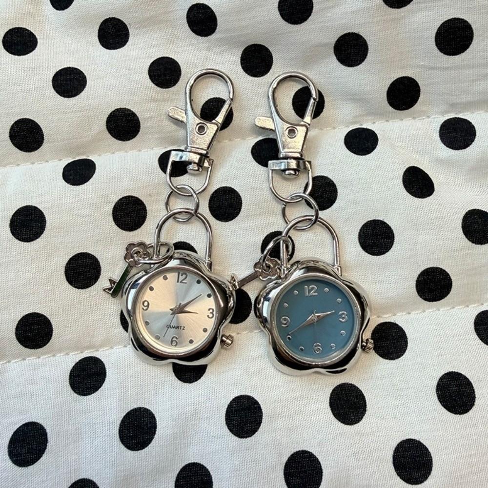 Taschenuhr im Vintage-Look Metall Paar Stil Schlüsselanhänger Steampunk Uhr Schlüsselanhänger Rucksack Anhänger