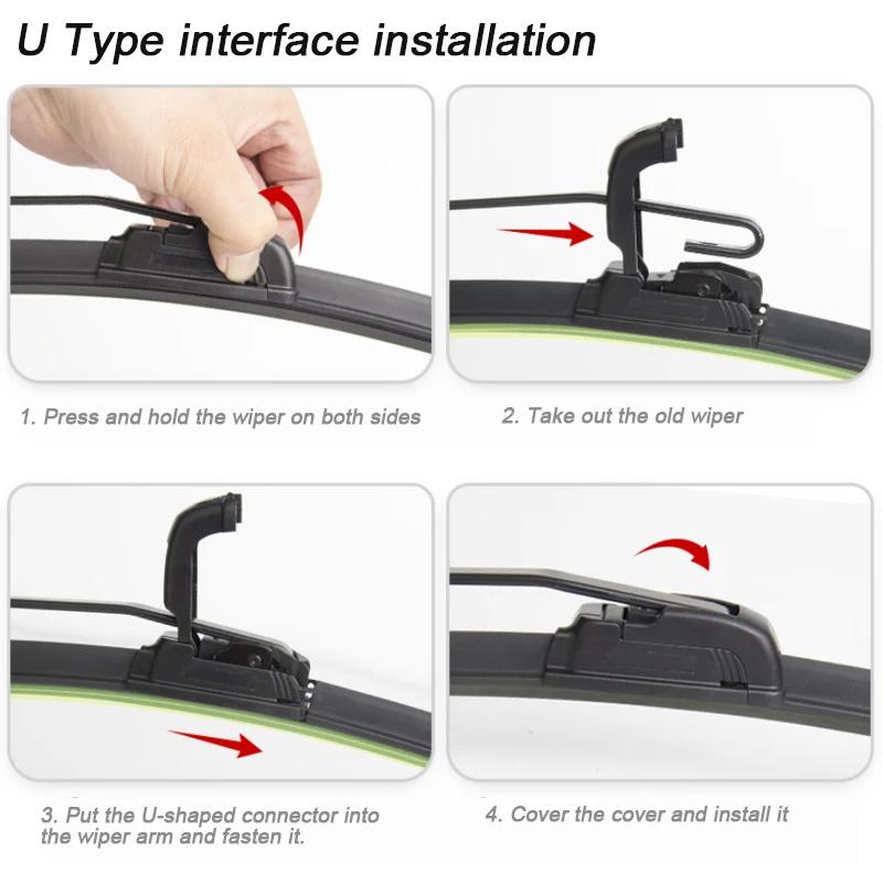 2PCS Car Blade Front Windshield Rubber With Water Spray Wiper For RANGE ROVER SPORT L461 2023-2026