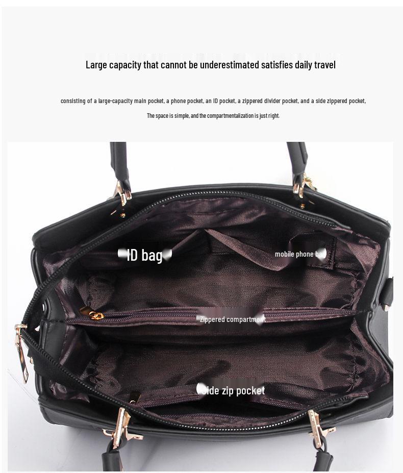 2025 Women's Fashion PU Leather Handbag - Single Shoulder & Crossbody