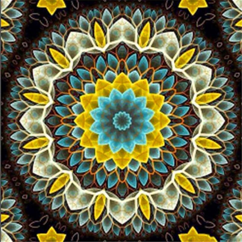

5D алмазная живопись Мандала цветок DIY полный круглый стразы дрель наборы для вышивки крестиком Алмазная вышивка подарок на Новый год Full Round 20x20CM