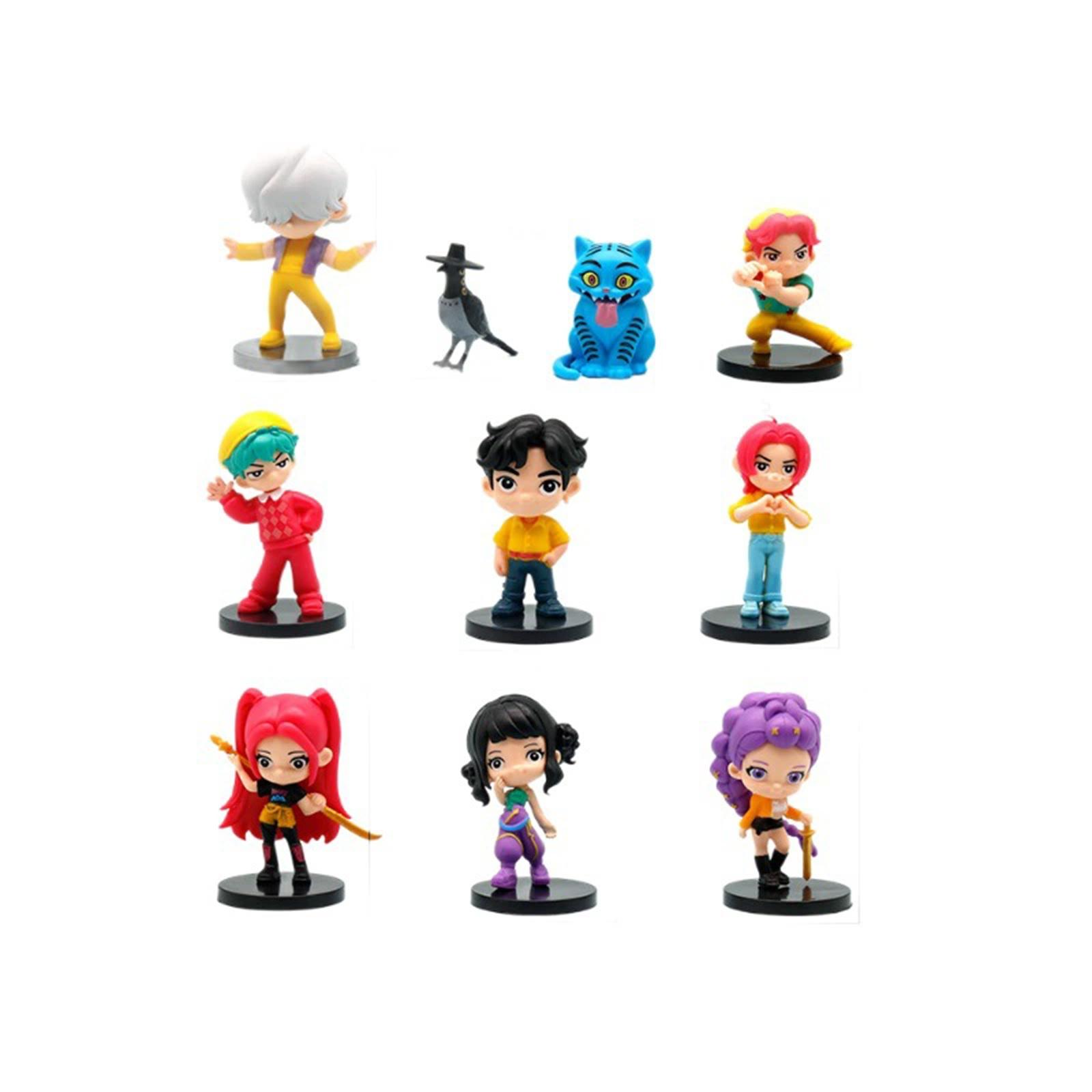 

Набор из 10 кукол, 4-дюймовые милые ПВХ куклы, подарок для фаната, детский подарок, домашний декор One Size