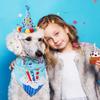 Dog Birthday Hat with Numbers Birthday Hat Bow Tie Bandana Pet Birthday Party Set for Large Medium Small Dog Puppy
