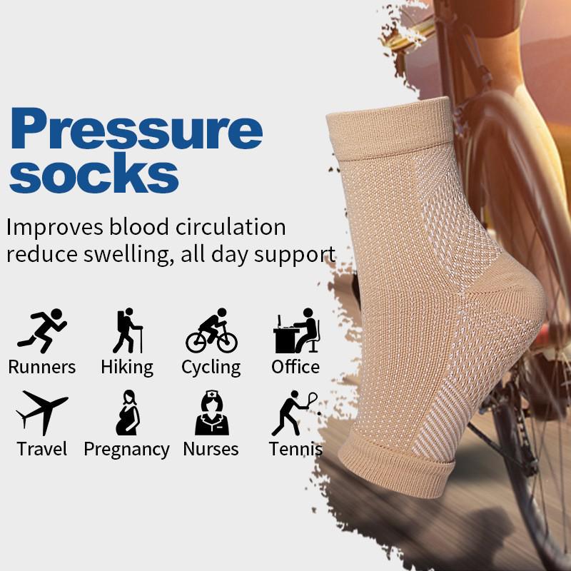 Compression Sport Calf Socks: Outdoor Fitness, Ankle Support, Elastic Cycling, Slimming Sleeves
