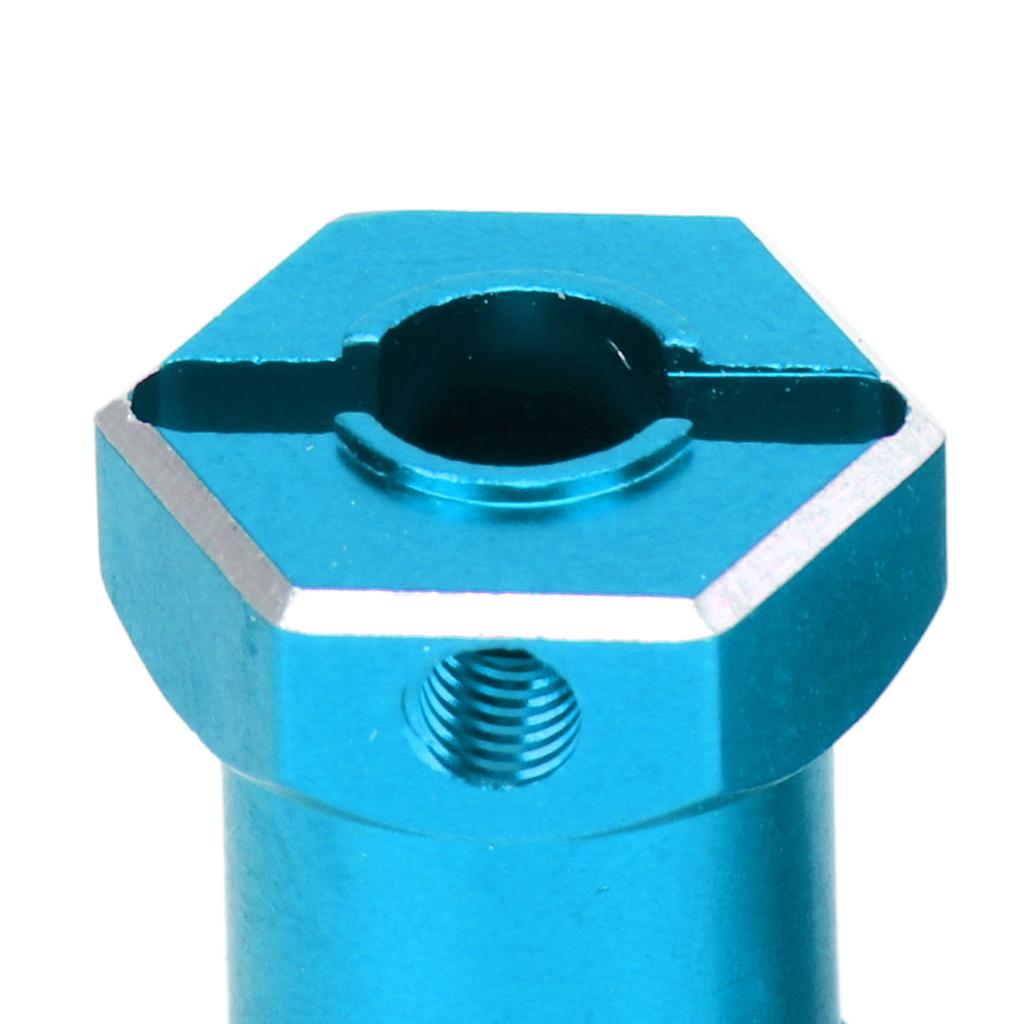 4 Pcs RC Wheel Hex Hub Aluminum Alloy Replacement 12mm Hex Hubs Extension Combiner for 1Celsius10 RC Climbing Car
