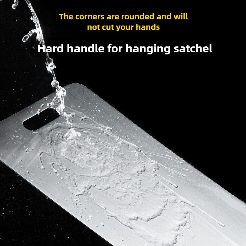 2-in-1Stainless Steel Cutting Board-Food Safe 316 Steel-Double-Sided Thick Kneading & Chopping Surface (Anti-Slip&Antibacterial)