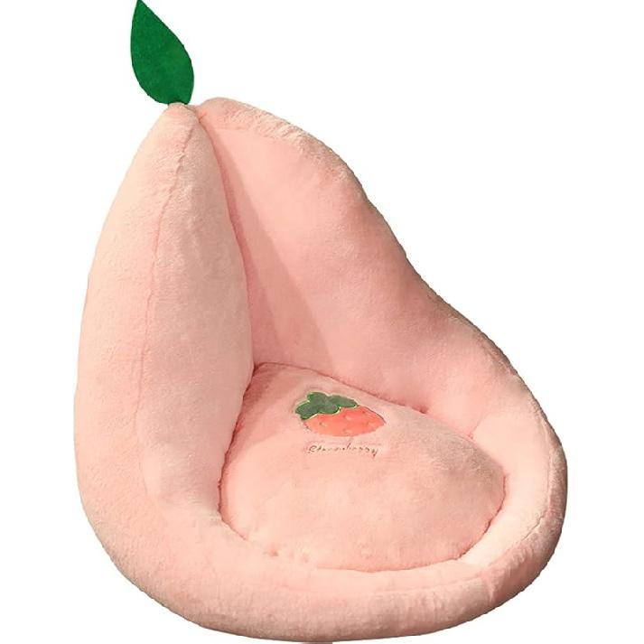 

Подушка на сиденье Плюшевый Авокадо Ленивый диван Подушка для офисного кресла Теплый коврик для пола Милая подушка для сиденья Уютная напольная подушка со спинкой для столовой спальни земляничный