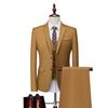 2024 Men's Slim Fit Korean Style Wedding Tuxedo - Two-Button Business Casual Suit Set