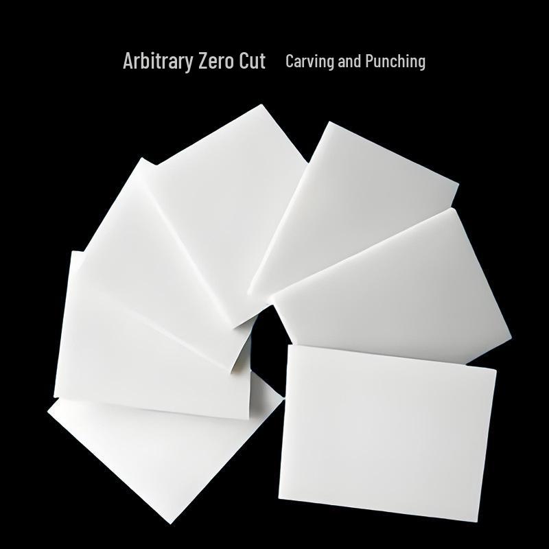 White & Blue PP Plastic Food Grade Cutting Board for Engraving