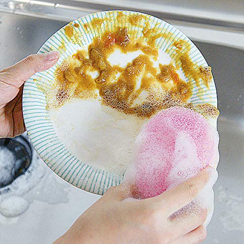 Azuma Industrial Kitchen Sponge, Water-Draining, Long-Lasting, Foaming, TK Colorful 3-Color Set, Lock Nylon, Long-Lasting