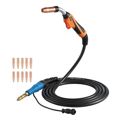 250A MIG Welding Gun with 4.57m Cable, Replacement for Miller MDX-250 - with 11PCS Mig Welding Contact Tips
