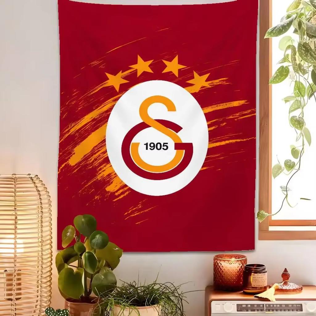 2026 Sports Team Logo Print Wall Tapestry Bold Club Emblem Tapestry For Fans Game Room And Casual Home Decor