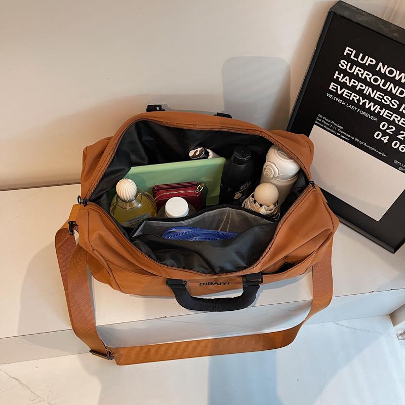 Large-capacity short-distance travel, business travel, luggage, accommodation, overnight delivery, clothing storage bag, textured commuter handbag