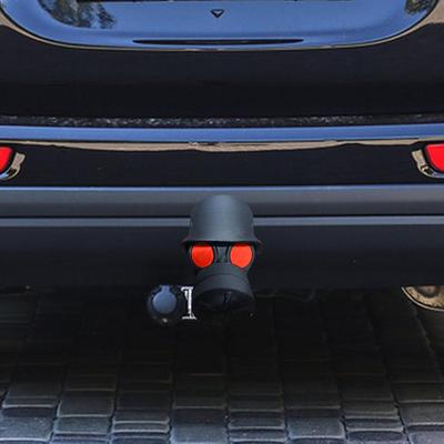 Lustige Gasmasken-Helmabdeckung Kappe für Anhängerkupplung Staub Kopfbedeckung Anhängekugelkupplung Sicherer Haken Schutz für Autos Wohnwagen Dekoration