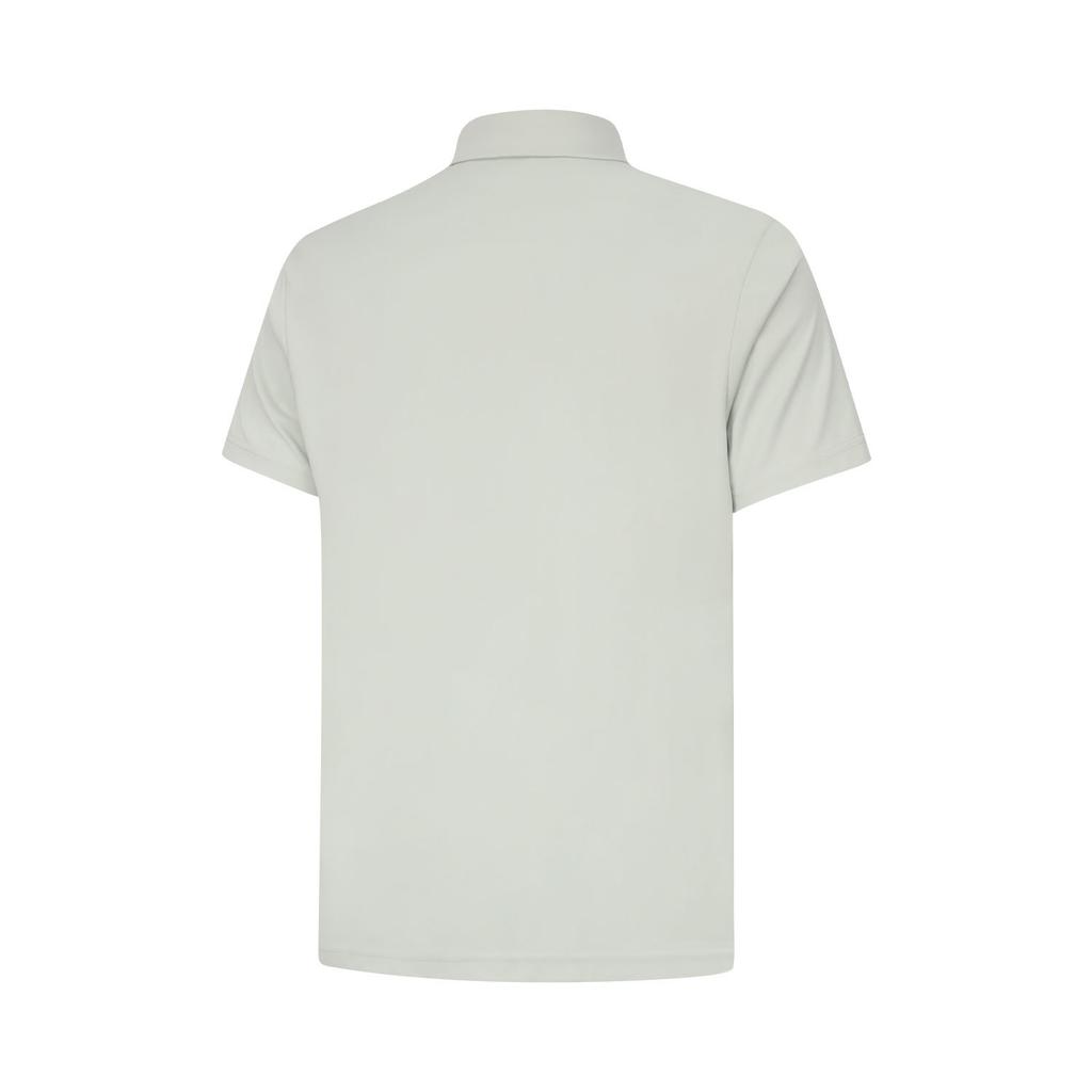 Li Ning Solid Color Pullover Fitness Sports Polo Shirt Men Tops Jade-Green APLU119-5