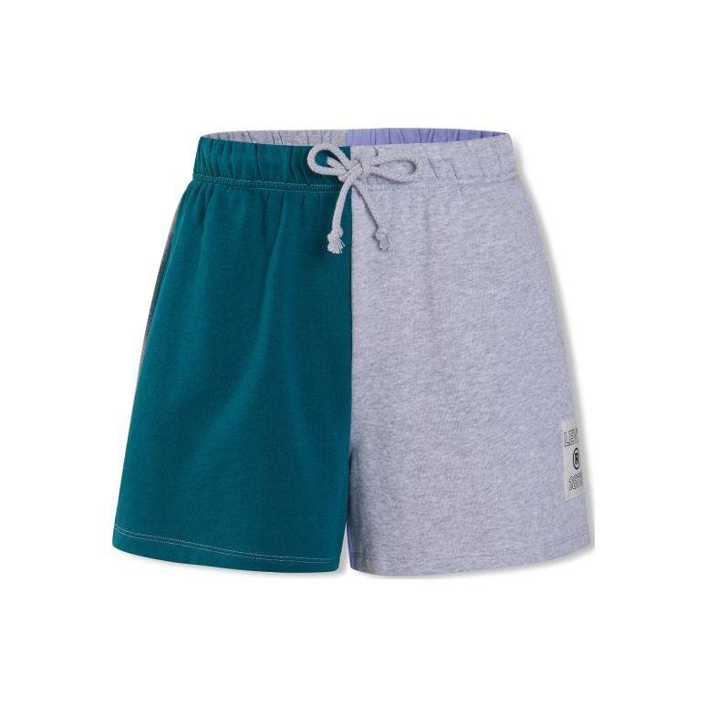 

Levis Вязаные в рубчик с цветными блоками Шорты повседневные на кулиске Женские шорты Синий Серый A5007-0003 XS