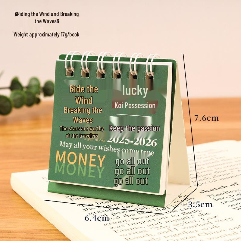 2026 Capybara Desk Calendar: Creative Cartoon Ornament & Student Memo Mini Gift