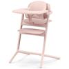 CYBEX - Chaise Haute Évolutive - Pack 3 En 1 - LEMO 2 - Rose - Réglable En Hauteur Et En Profondeur - Set Bébé Inclus