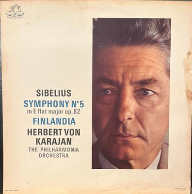 LP Schallplatte JEAN SIBELIUS - HERBERT VON KARAJAN - Symphonie Nr. 5 In Es-Dur. Op. 35922 Angel Records 1961 US Klassik Gebraucht
