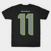 Herren Schwarzes Print-T-Shirt Jsn- Jaxon Smith-Njigba &Quot;Posterisiert&Quot; Seattle Football Seahawks No-Cut Transferpapier Druck Baumwoll T-Shirt