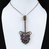 Charoite Pendant Copper Wire Wrapped Pendant Gemstone Pendant Handmade Guitar Pendant Wire Wrapping Jewelry Pendant For Gift Copper Jewelry