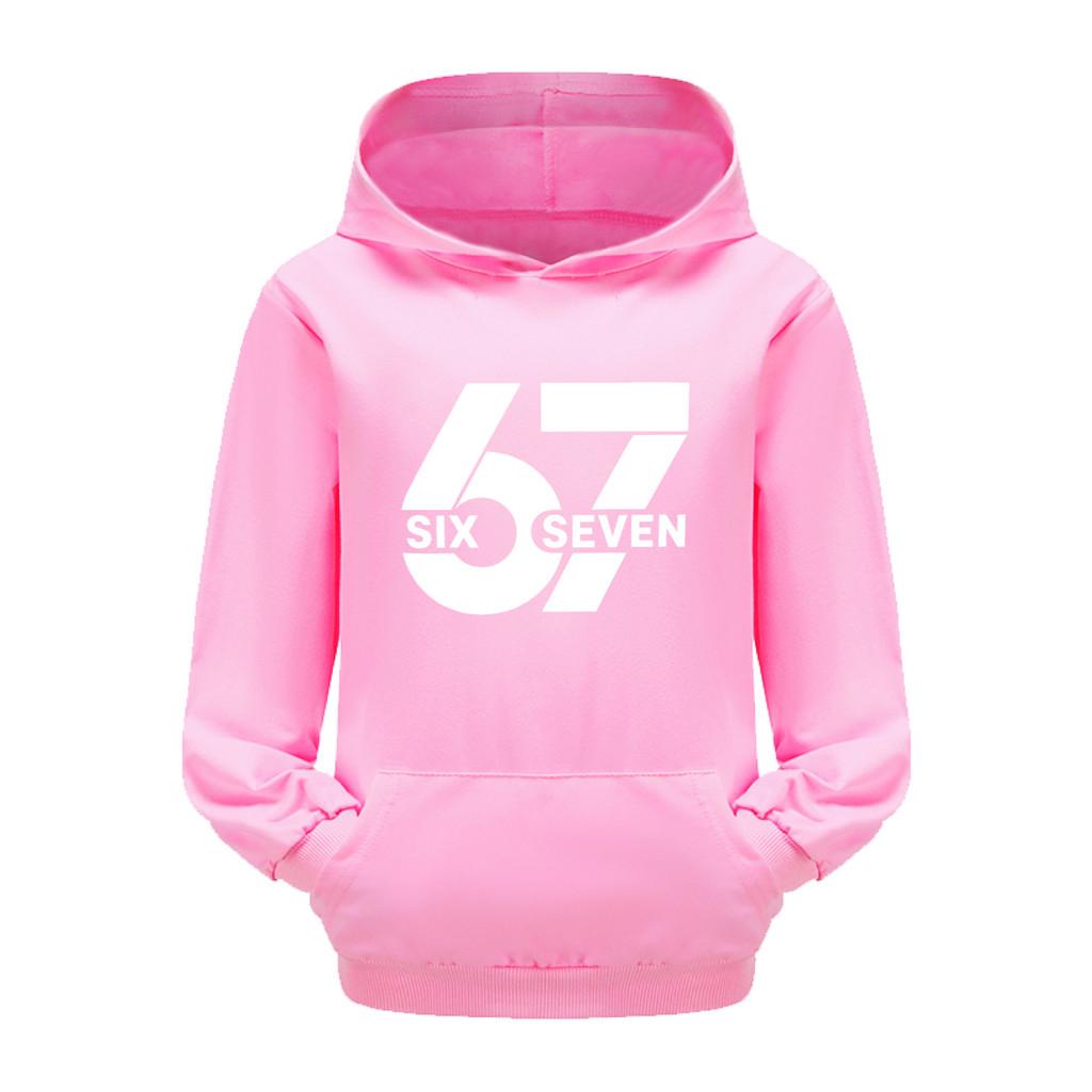 5398 Boys Girls Steal a Brainrot 67 Printed Casual Long Sleeves Hoodies
