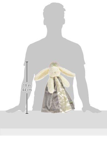 Bunnies by the Bay Baby's Comfort Blanket, Regular Size, Rabbit Design, Gray, Sleeping Cuddle Blanket, byebyebuddy, 0 months and up, 100105