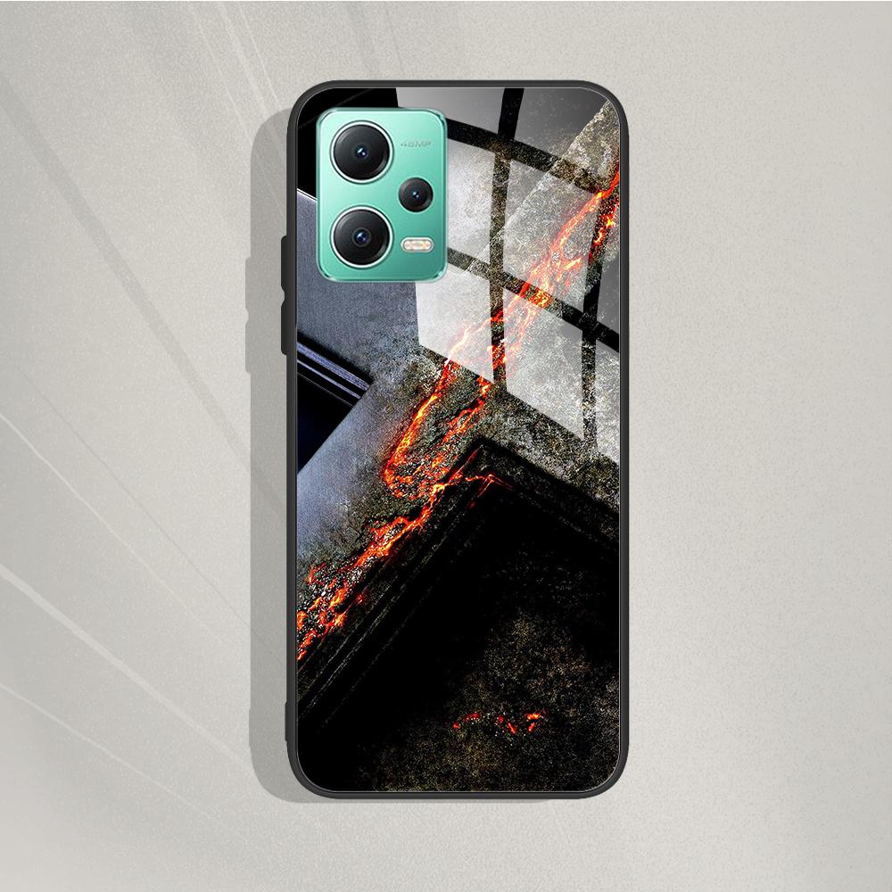 Gehärtetes Glas Handyhülle Für Xiaomi Poco X5 Pro 5G Rückseite Für Xiomi Poco X5 Pro X5pro Hülle Silikon Handy Schutzhüllen
