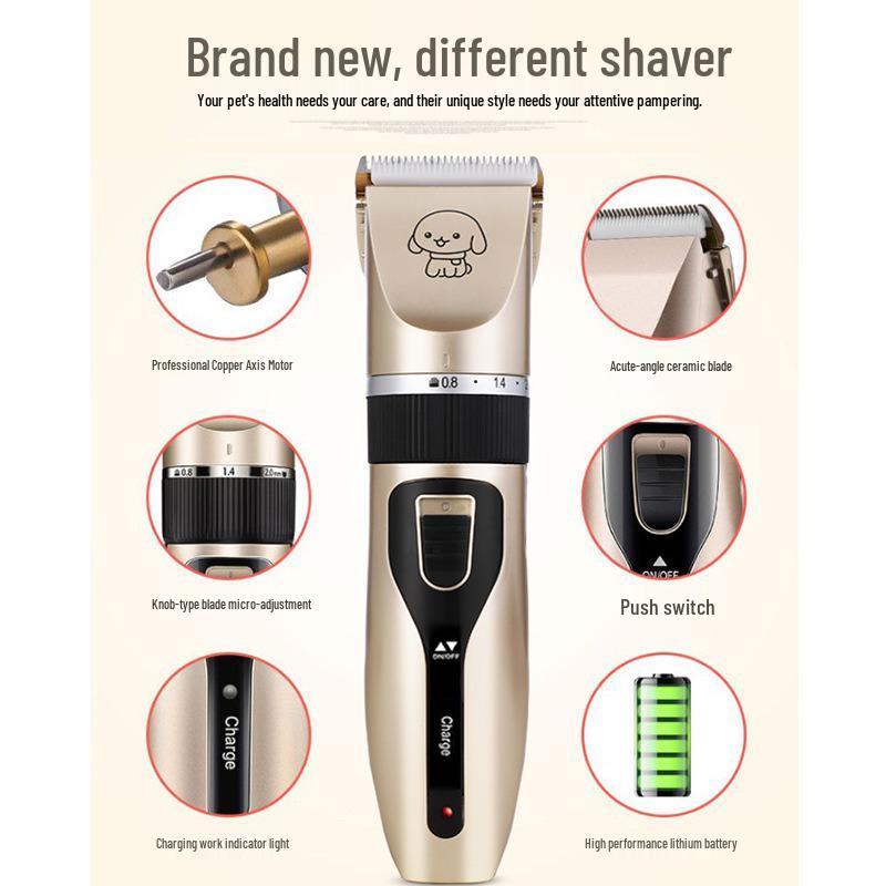 Pet Grooming Electric Clipper Set for Dogs and Cats