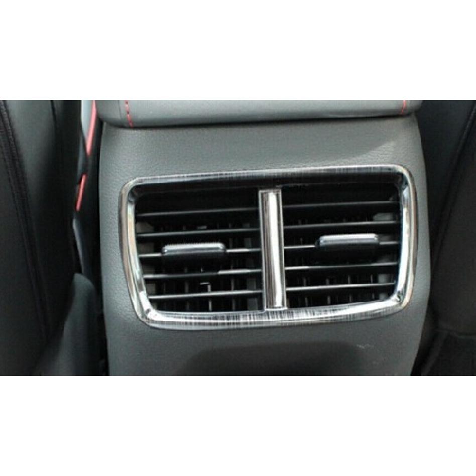 For Hyundai Sonata 2020-2023 Black Titanium Rear Armrest Air Outlet Vent Frame