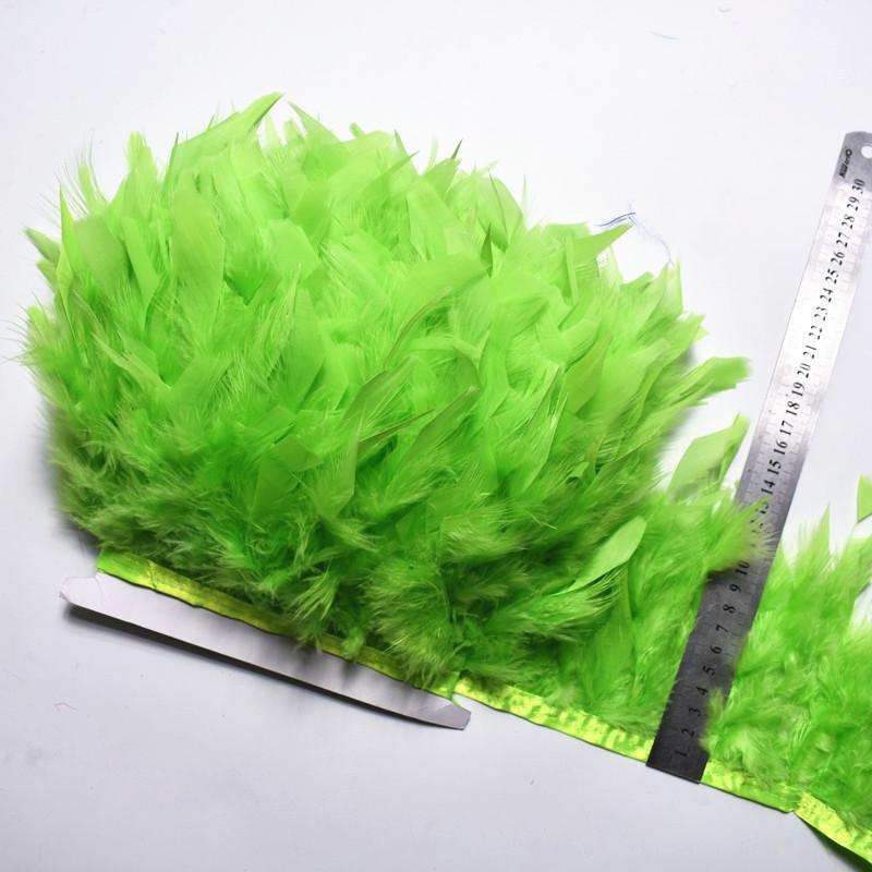 10Meters/Lot Turkey Feather Fringe Trim 4-6Inch Marabou Feathers Trimming Skirt Dress Trims Ribbon Feathers For Crafts
