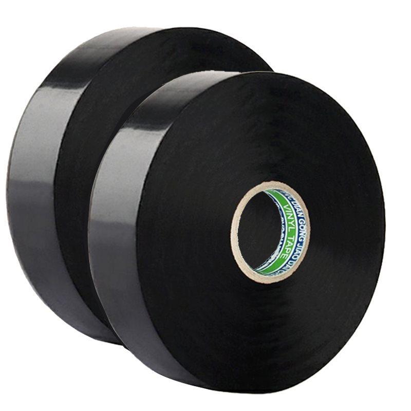 Wodoodporna, trudnopalna taśma PVC dla elektryków o wysokiej lepkości - Bardzo cienka, duża rolka, czarna