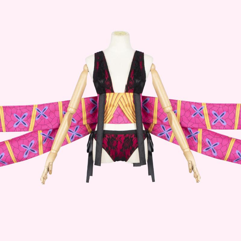 Demon Slayer: Kimetsu no Yaiba Daki cosplay Costume Kamado Nezuko for Women Halloween Convention Performance Wear