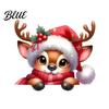 Self Adhesive Festive Wall Stickers Christmas Switch Stickers Removable Santa Claus/Puppy/Reindeer/Elf/Pickup Truck Light Cute Claus Window