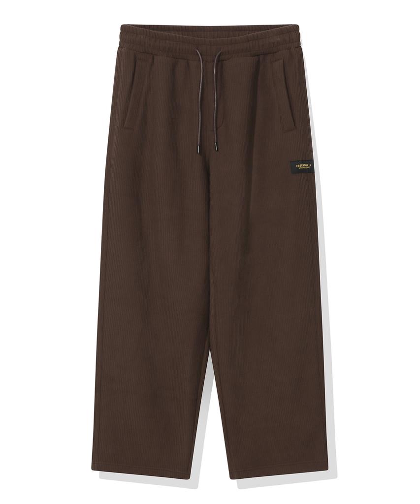 BEENTRILL Corduroy Fleece Sweatpants (Chocolate)