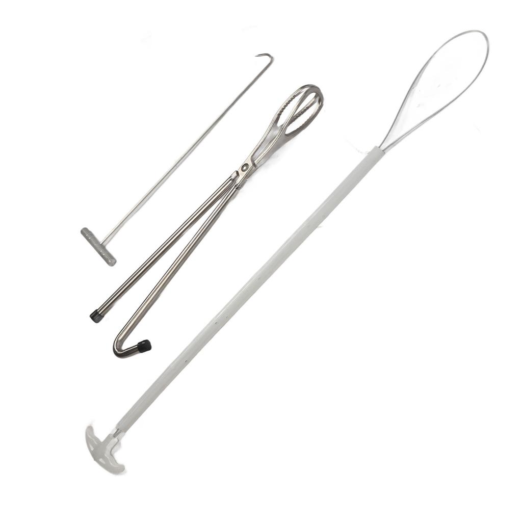 Stainless Steel Veterinary Midwifery Hook Tong Hook Breeding Equipment Livestock Tool