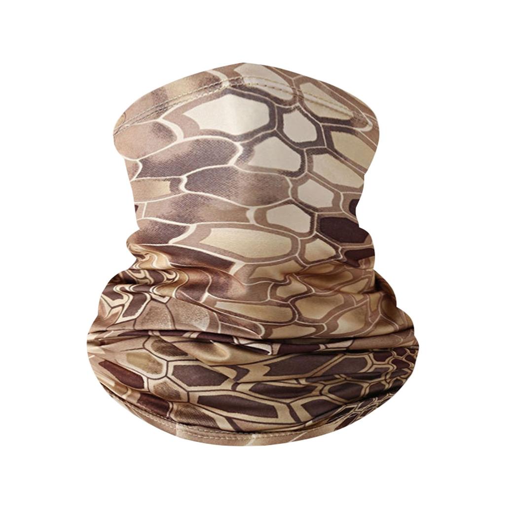 Multifunktionale Camouflage-Print-Halsmanschette Gesichtsbedeckung Leichtes atmungsaktives Bandana für Outdoor-Aktivitäten Radfahren Laufen Wandern