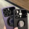 Luxuriöse magnetische Anziehungs-Handyhülle für IPhone 14 13 12 Pro Max 14 Plus für Magsafe Wireless Charging Lens Protection Cover