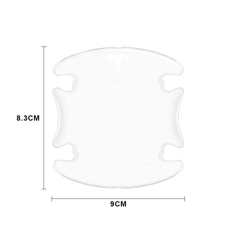 4PCS Transparent Car Door Anti-collision Protector Bumper Strip Sticker For Tesla Model 3 Model X S 2016-2023  Model Y Decals TM3 TMX