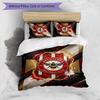 Set Lenzuola Stampato Brentford Football 3 Pezzi, Comodo Set Copripiumino per Camera da Letto Amico della Pelle