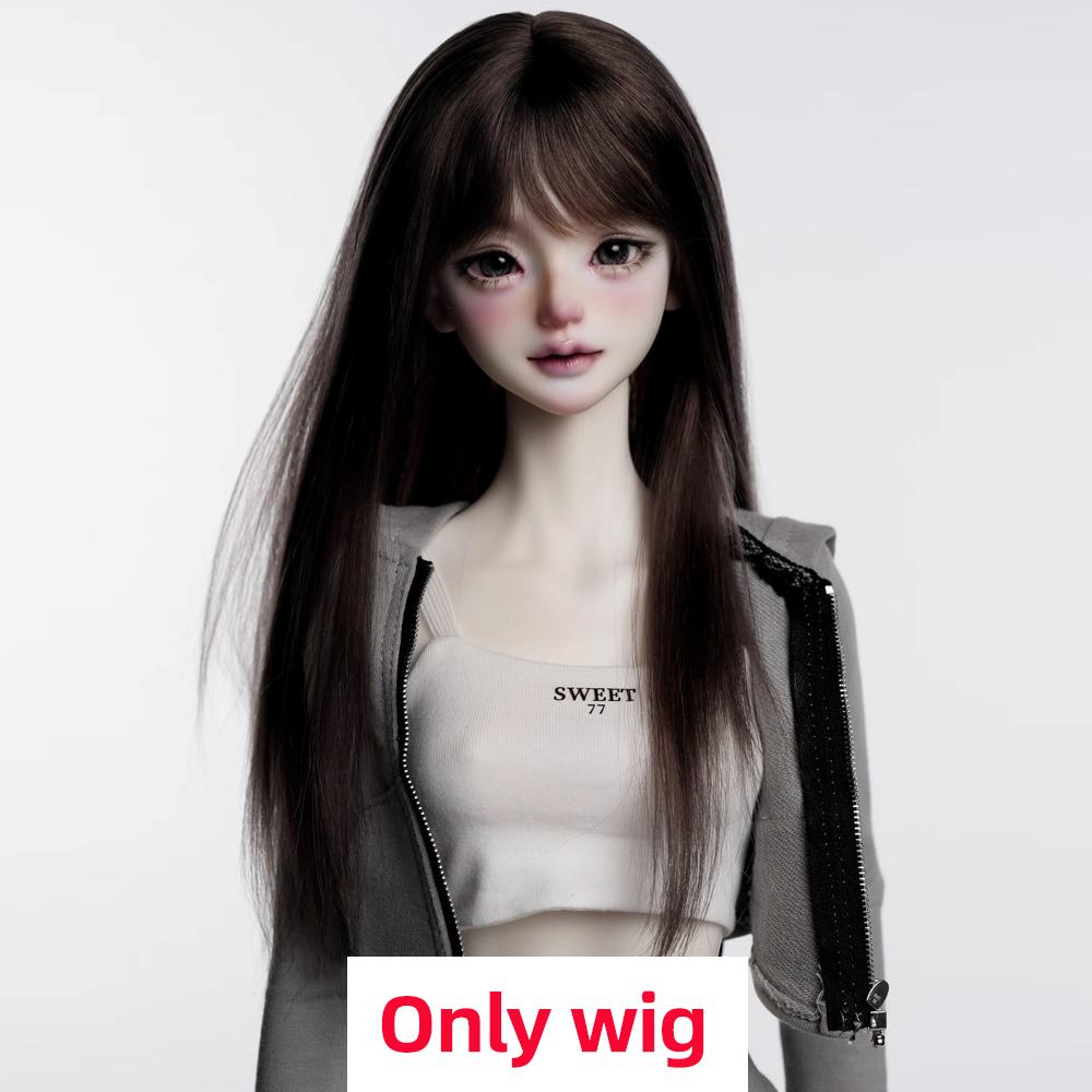 Awen Bjd Wig Mohair 1/4, 1/6 BJD Bangs Straight Short High-layered Long Hair for 30-40cm BJD DD SD Doll Hair In Multiple Colors