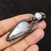 Dendrite Opal Gemstone Copper Wire Wrapped Pendant Designer Jewelry Handmade Pendant Rainbow Moonstone Jewelry Gift For Him Gift For Mother