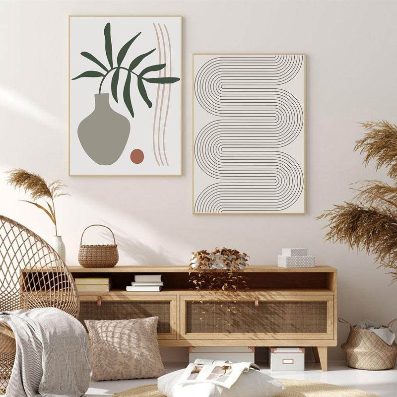 Matisse Abstract Flowers Green Leaf Vase Wall Art Canvas Painting Nordic Posters and Prints Wall Pictures for Living Room Decor